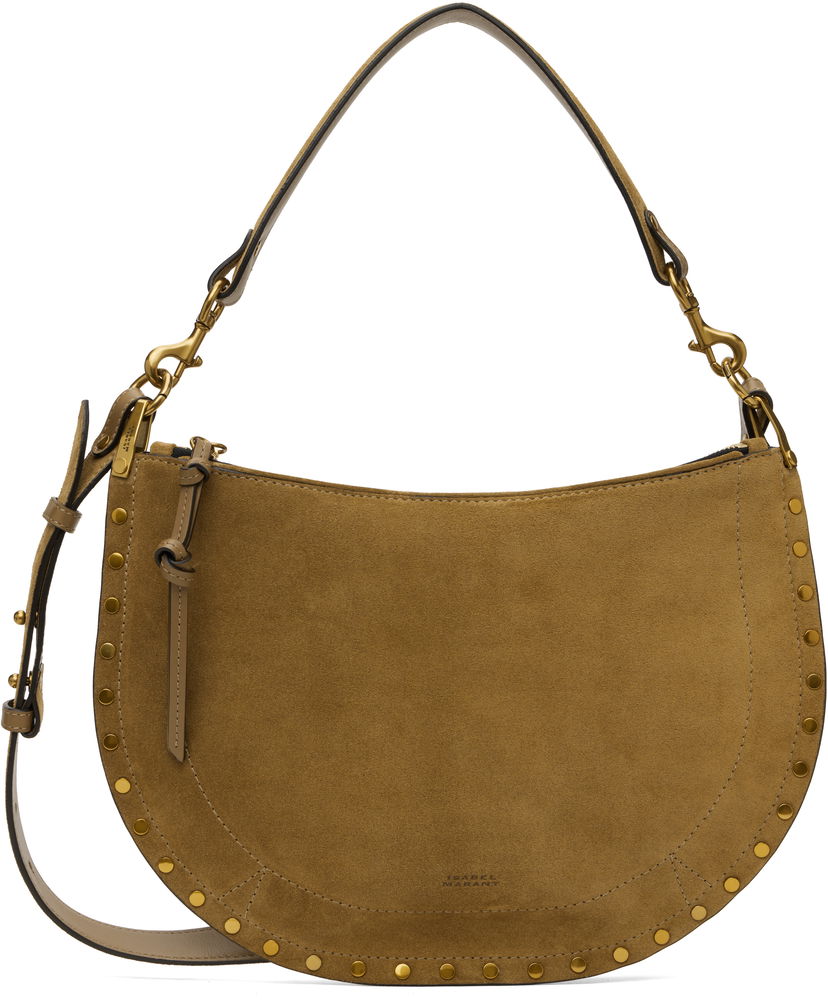 Torba za čez ramo ISABEL MARANT Oskan Soft Zipped Shoulder Bag Zelena | 25PBF0066FA-B2C03M