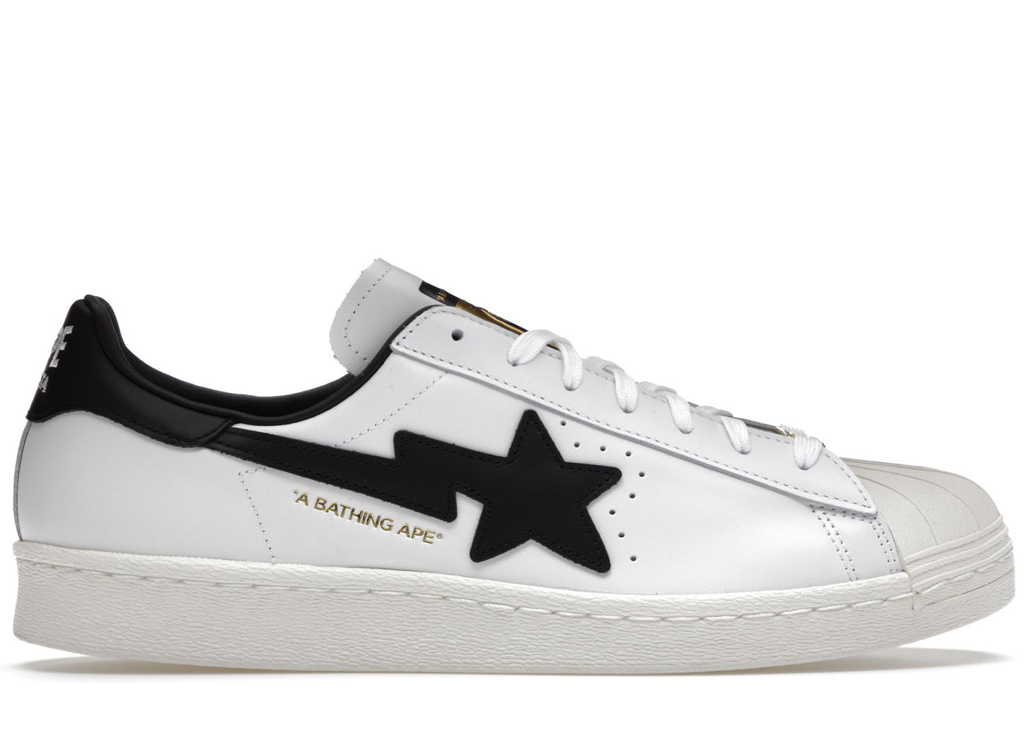 Superge in čevlji adidas Originals Superstar 80s Bape White Black Bela | GZ8980, 0