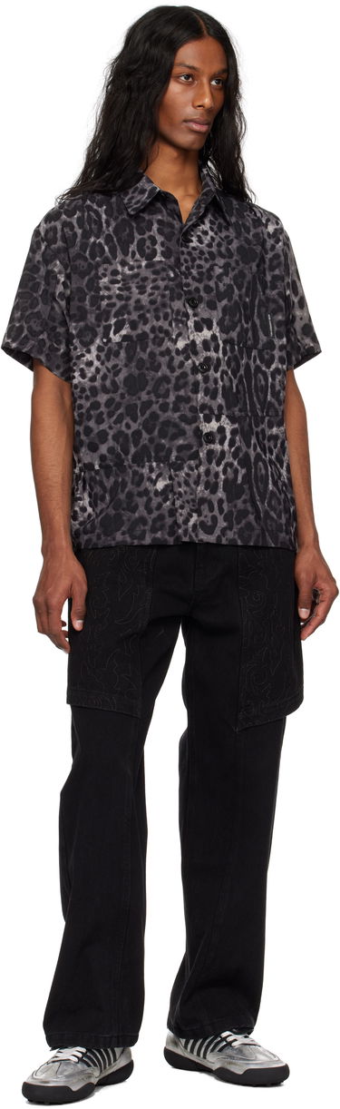 Srajce Andersson Bell Andersson Bell Leopard Print Shirt Črna | atb1277m, 3