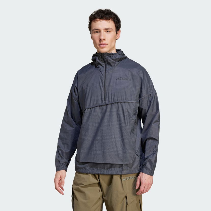 Vetrovka adidas Performance Terrex Xploric Wind Anorak Siva | JD8427