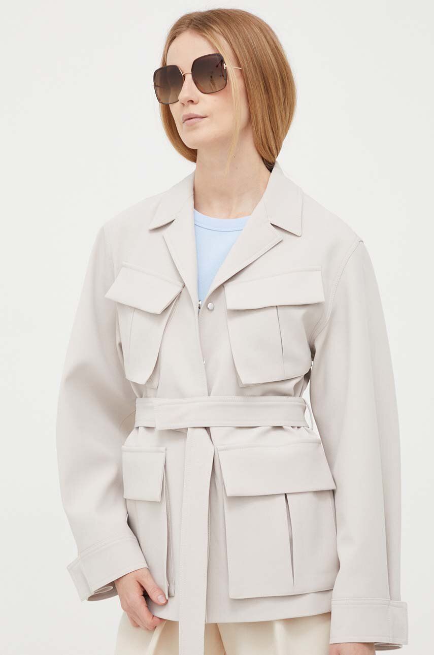 Plašči CALVIN KLEIN Coat Bela | K20K205882, 0
