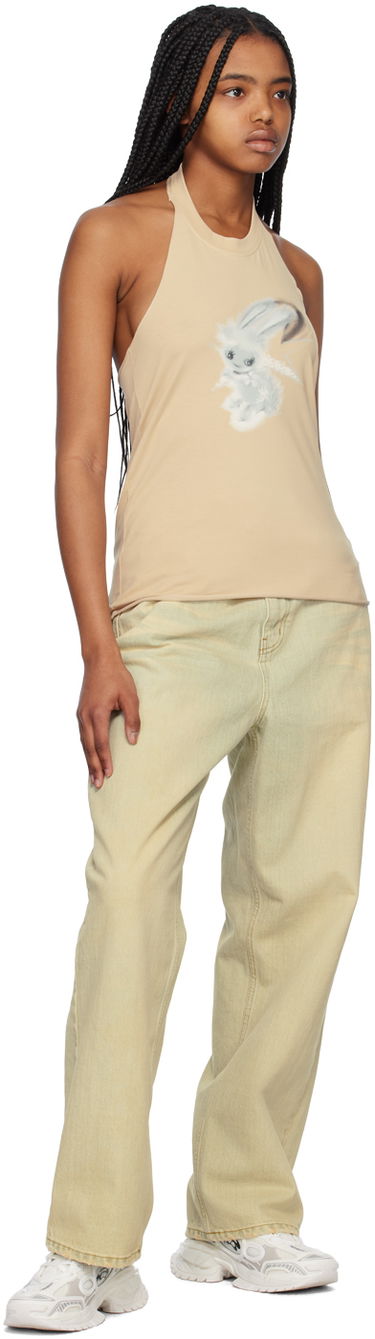 Kavbojke We11done Wide-Leg Jeans Zelena | WD-DP1-23-357-W-BG, 3