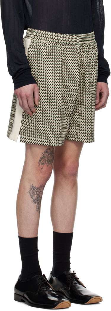 Kratke hlače Wales Bonner Wales Bonner Power Shorts Bež | US25JE36-JE22 - 1780 JACQUARD, 1