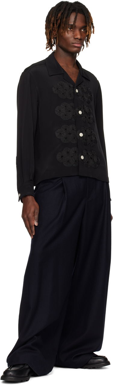 Srajce Bode Bode Ribbon Garland Shirt Črna | MRS25SH037, 3