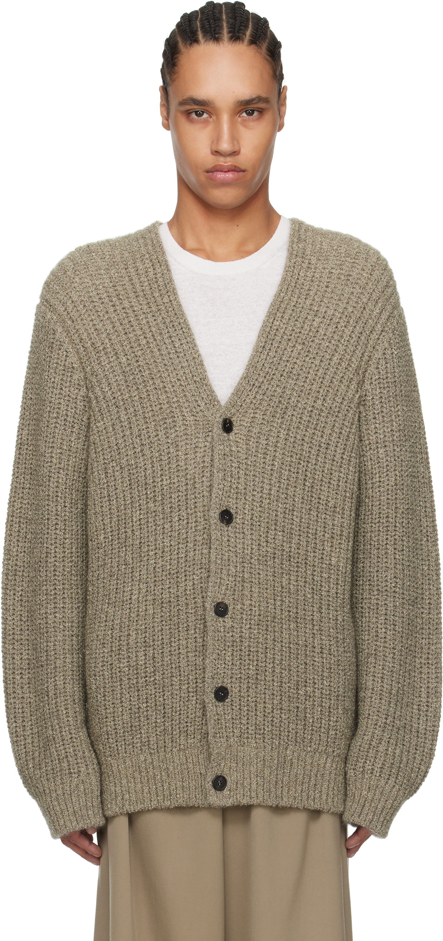Pleteni pulover The Row The Row Gert Knit Cardigan Bež | 871-Y900, 0