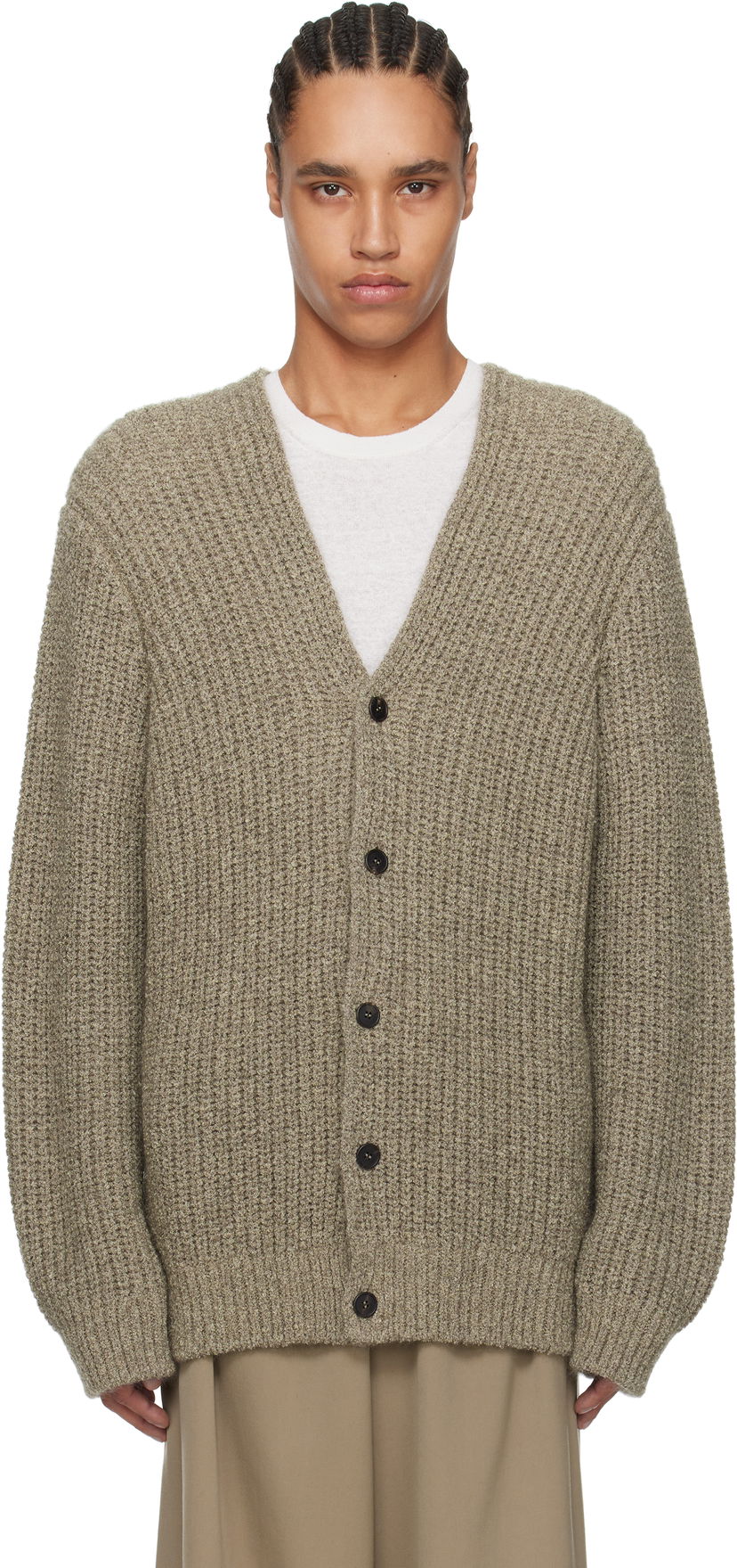 Pleteni pulover The Row The Row Gert Knit Cardigan Bež | 871-Y900