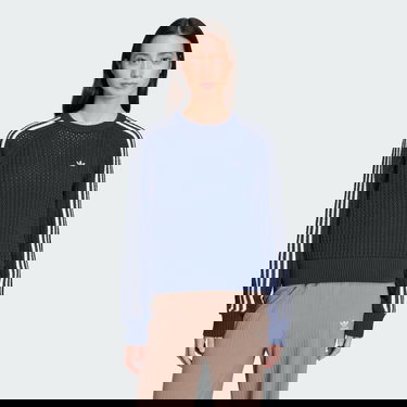 Pleteni pulover adidas Performance Adicolor Knitted Crew Sweater Modra | JD0906, 0