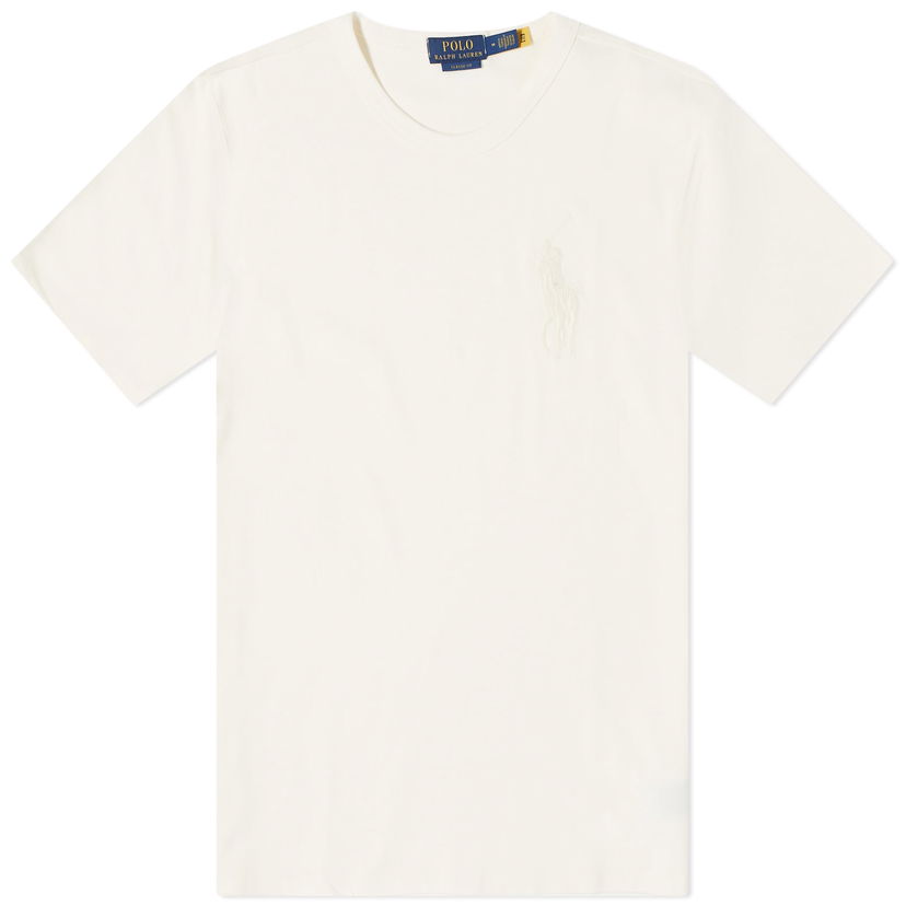 Majica Polo by Ralph Lauren Big Pony T-Shirt Clubhouse Cream Bež | 710936509003