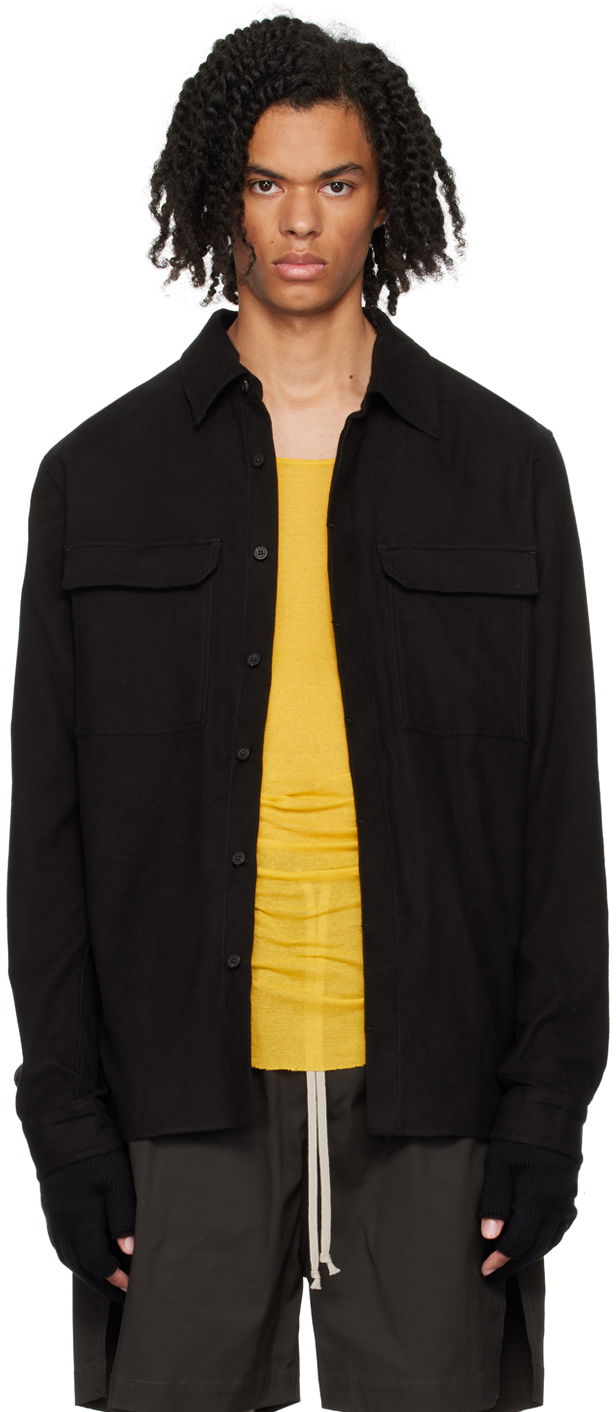 Srajce Rick Owens Black Porterville Work Shirt Črna | RU02D6291 FL