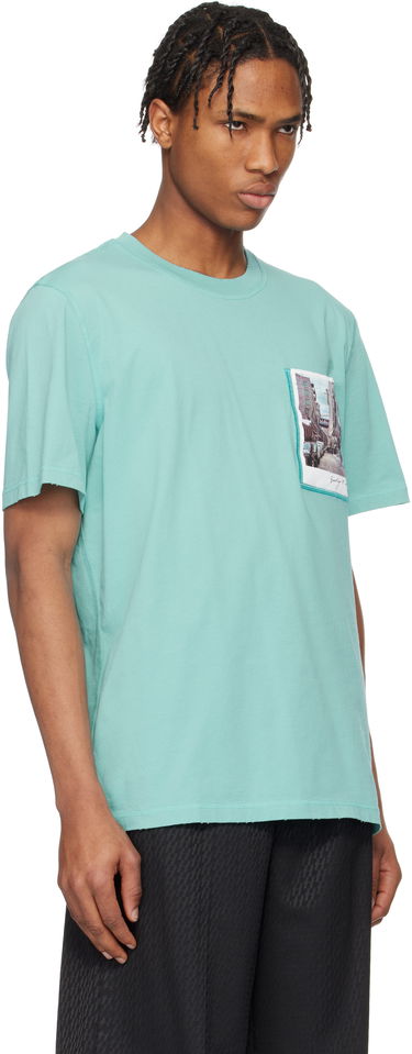 Majica Helmut Lang Helmut Lang Brooklyn Postcard T-Shirt Zelena | O10HM516, 1
