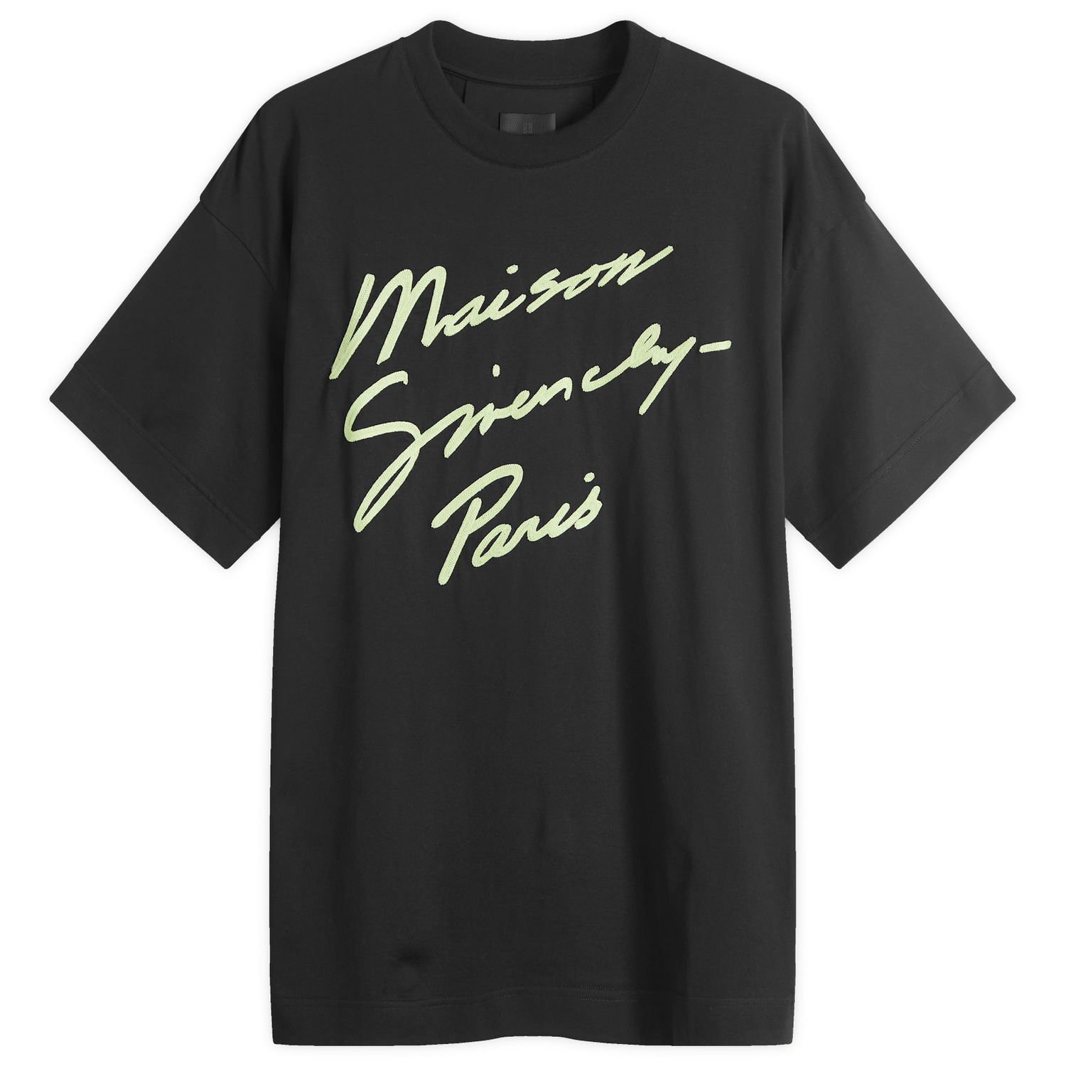 Majica Givenchy Script Logo Regular Fit T-Shirt Črna | BM71MG3YPH-013, 0