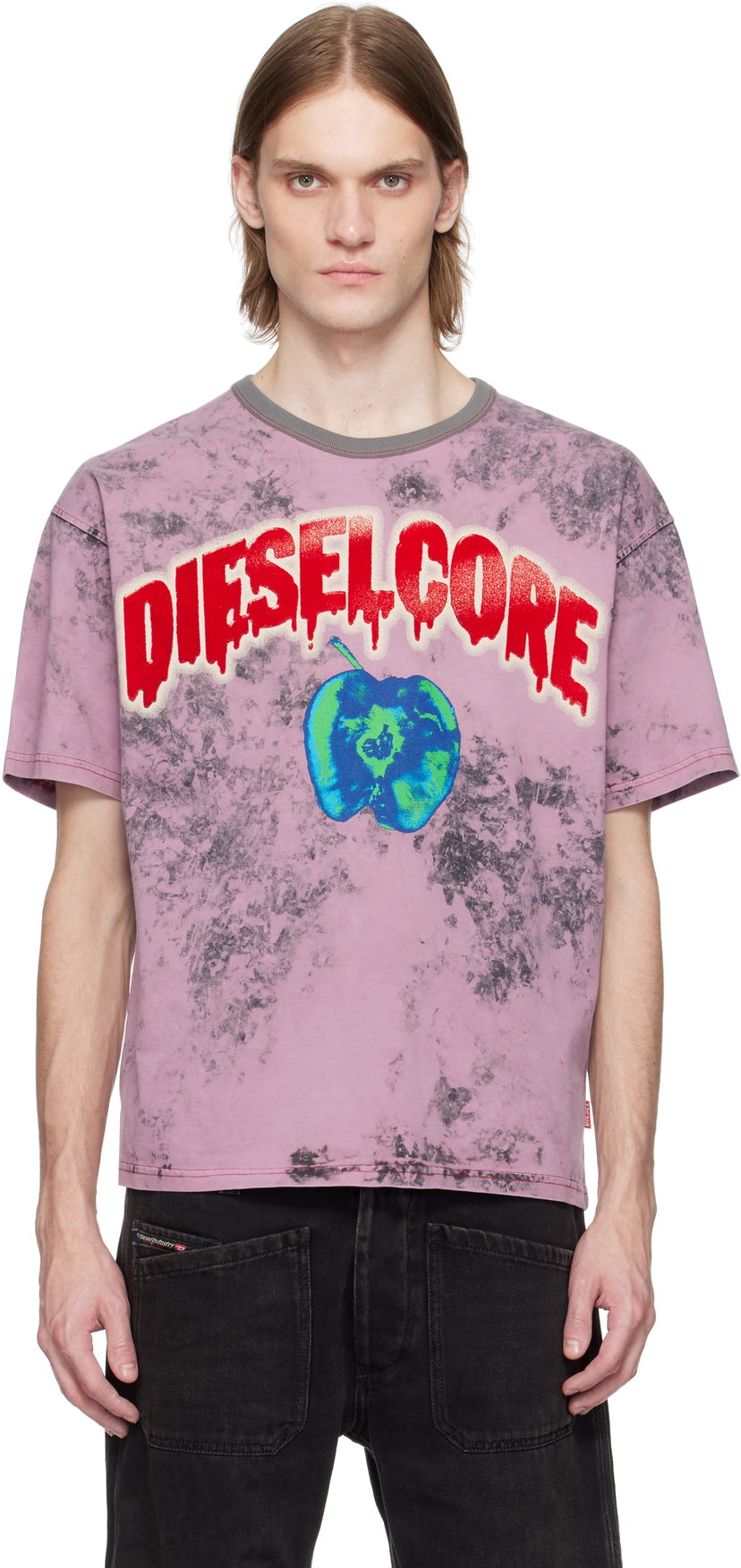 Majica Diesel Diesel T-Boxt-R9 Graphic T-Shirt Roza | A16164-0GIAR-3DMA