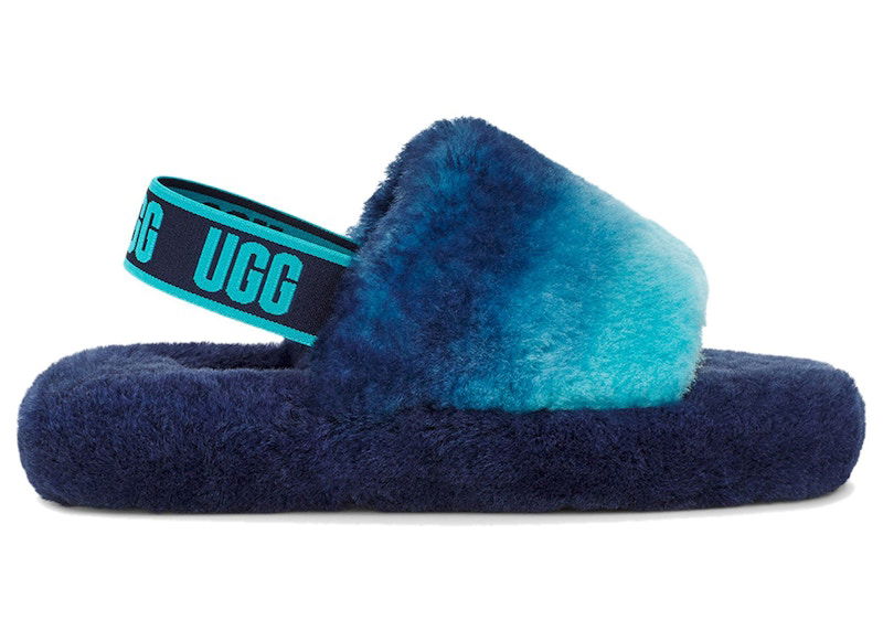 Superge in čevlji UGG Fluff Yeah Slide Gradient Modra | 1120772K-BCB, 0