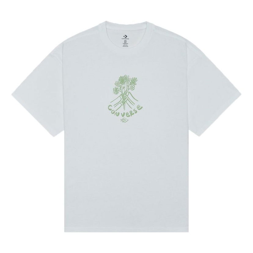 Majica Converse Flower Friends Graphic Tee Bela | 10024757-A02