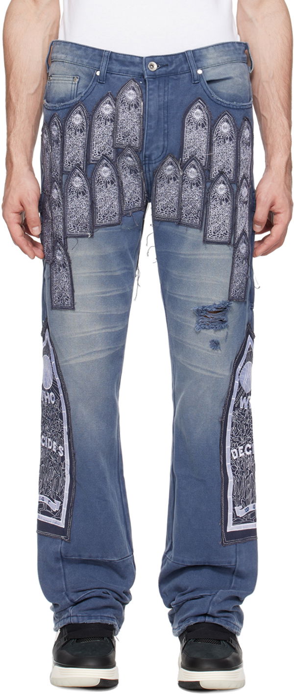 Kavbojke Who Decides War Who Decides War Patch Trousers Večbarvna | 1120870013SS24