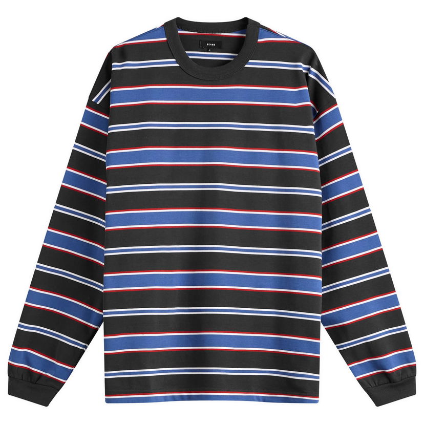 Majica BEAMS BEAMS Loose Border Stripe Long Sleeve T-Shirt Večbarvna | 1114-0491-803-19