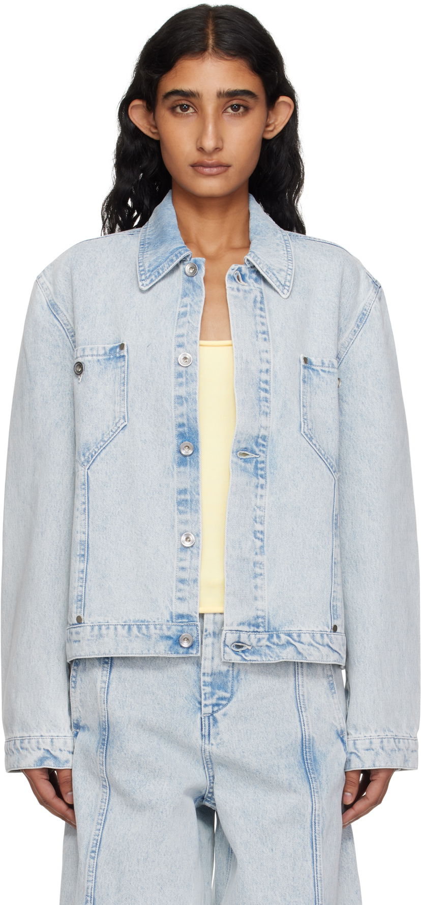 Jakna YMC YMC Loft Denim Jacket Modra | Q5YMC