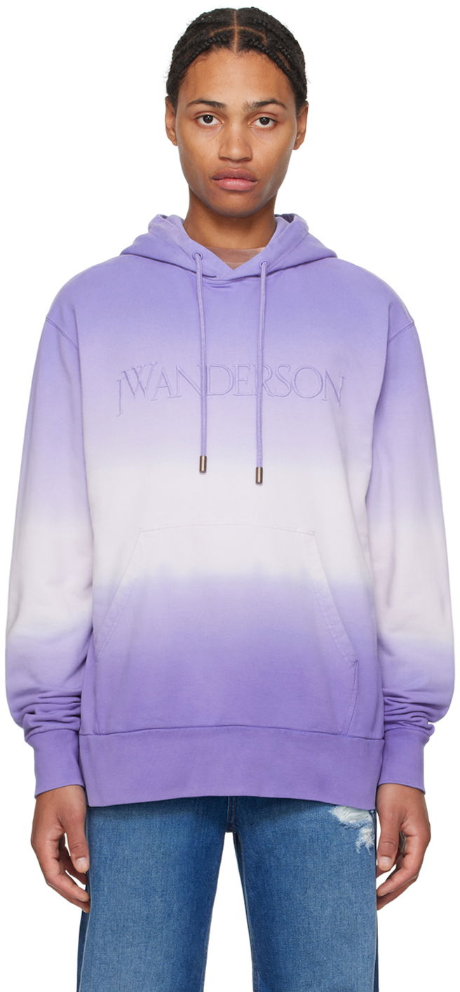 Pulover JW Anderson Purple Gradient Hoodie Lila | JW0192-PG1632