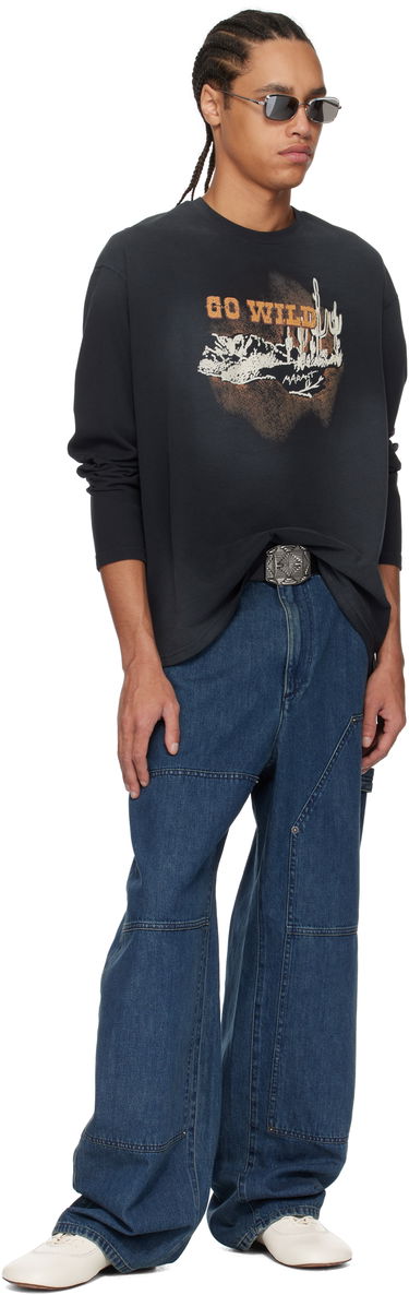 Pasovi ISABEL MARANT Isabel Marant Tulsy Leather Belt Črna | 25PCE308CHA-C1B03J, 2