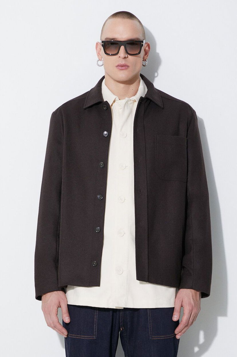 Jakna A.P.C. Wool Jacket Rjava | WOAPN.H02871