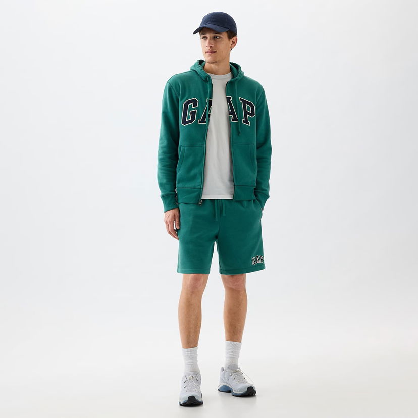 Kratke hlače GAP Logo Shorts Jade Stone Zelena | 866764-01