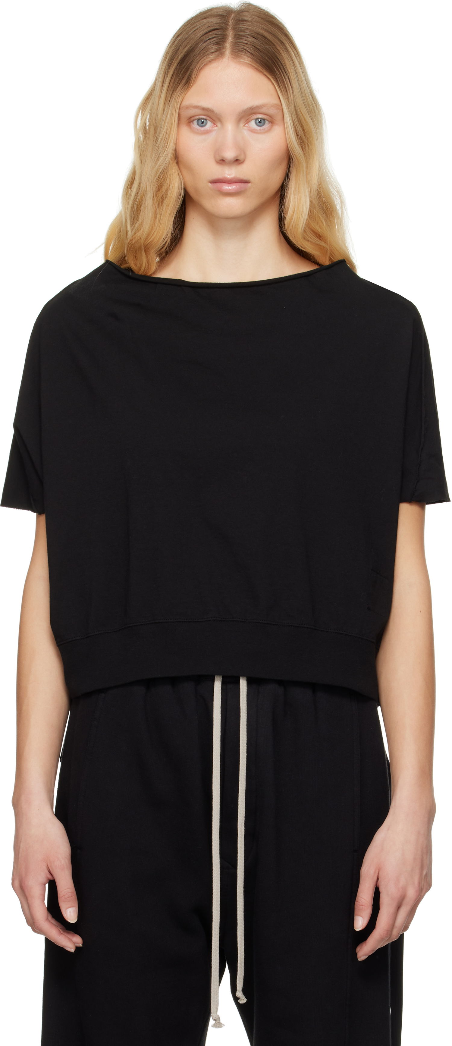 Krop-top Rick Owens Rick Owens DRKSHDW Hollywood Dagger T-Shirt Črna | DS01E3243 RN, 0