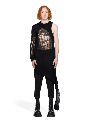 Majica Rick Owens Spider Banana Sweater Črna | RU02C7632 KSPDR