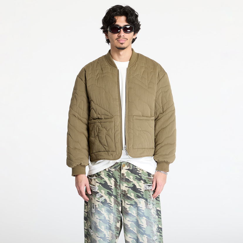 Bomber jakna Footshop FTSHP Silver Lining Quilted Jacket Zelena | FTSHP_466