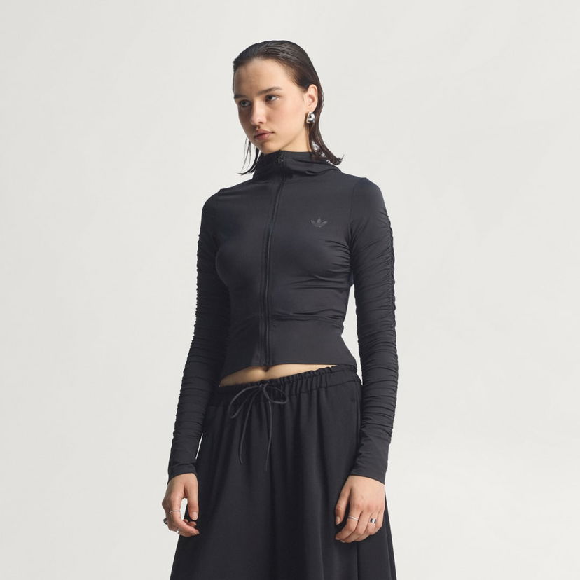 Jakna adidas Performance Ruched Track Top Črna | JW2807