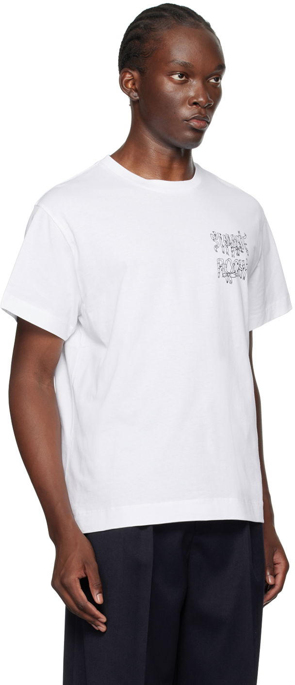 Majica Simone Rocha Simone Rocha Ribbon Logo T-Shirt Bela | 5195P19P20-M 0569, 1