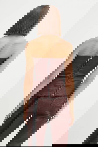 Majica brez rokavov Rick Owens Rick Owens DRKSHDW Bustier Top Rjava | DS02E7129.SDSW, 2