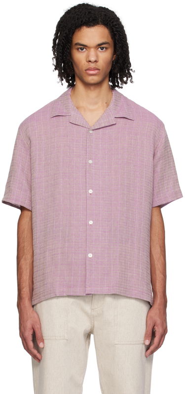 Srajce Samsoe Samsoe Samsøe Samsøe Saemerson Check Short Sleeve Shirt Lila | M24100055, 0