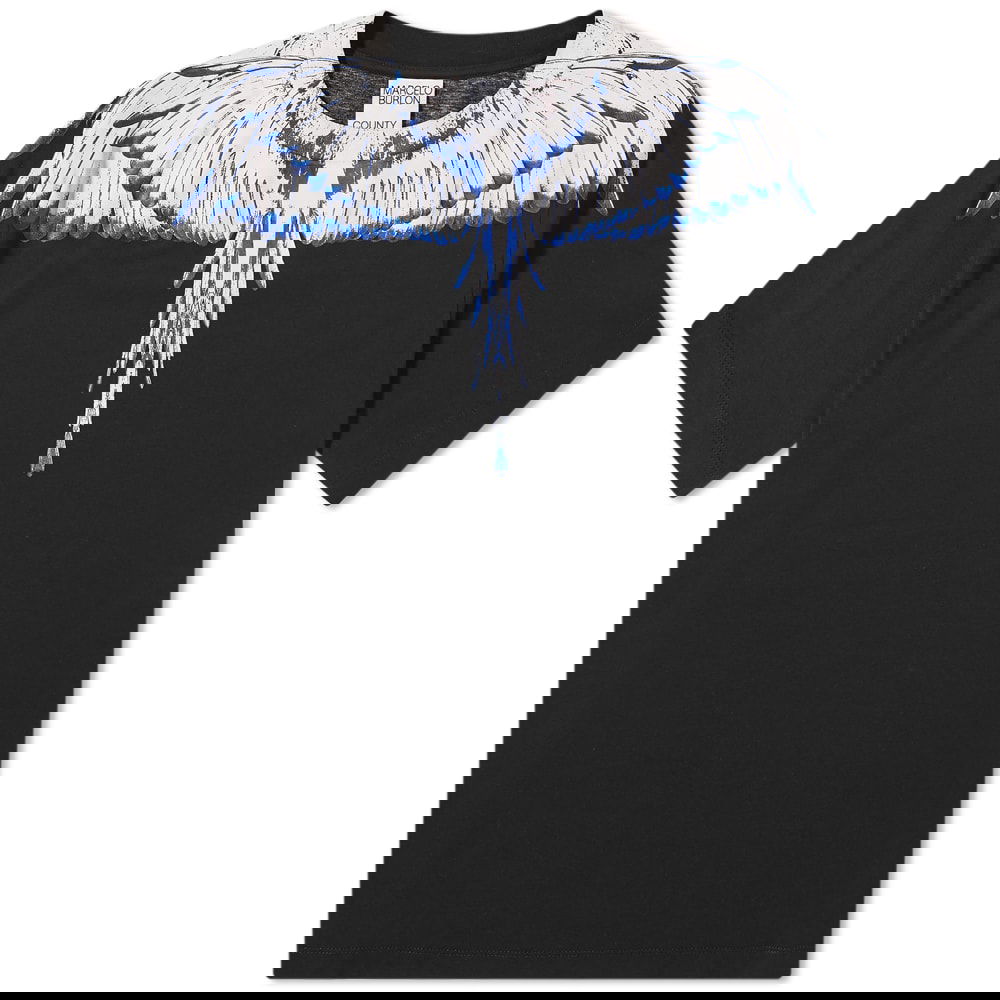 Majica Marcelo Burlon Icons Wings Tee Črna | CMAA018C99JER0011001, 0