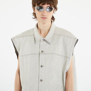 Telovnik Rick Owens DRKSHDW Jumbo Worker Vest Bela | DU01C6762 MMD 51, 5