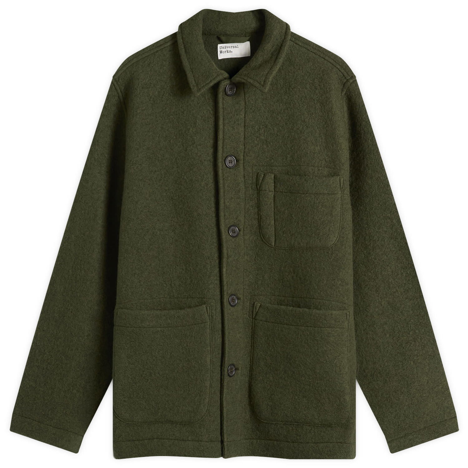Jakna Universal Works Wool Fleece Field Jacket, Size Small Zelena | 00017-OLV, 1
