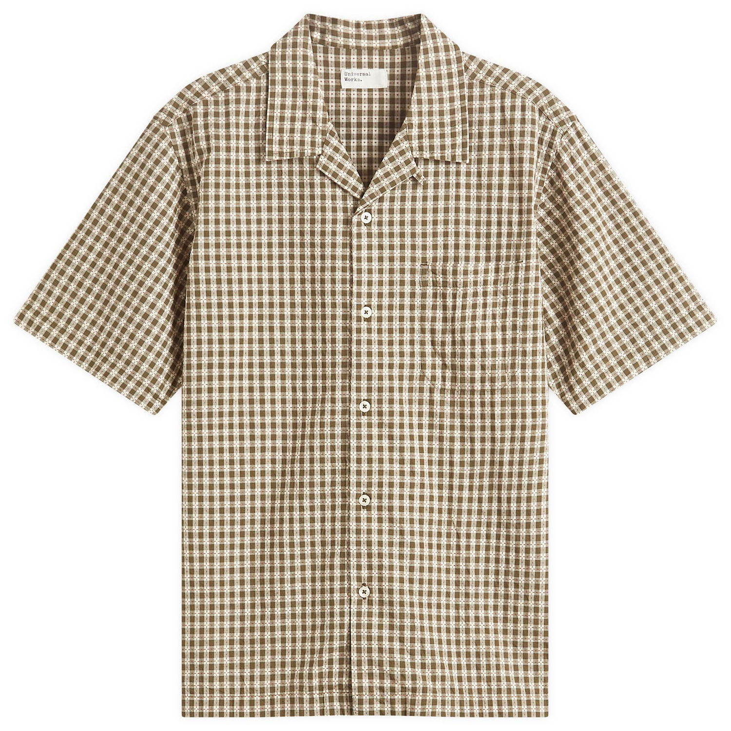 Srajce Universal Works Universal Works Dobby Check Road Shirt, Size Large Zelena | P32084-OLV, 1
