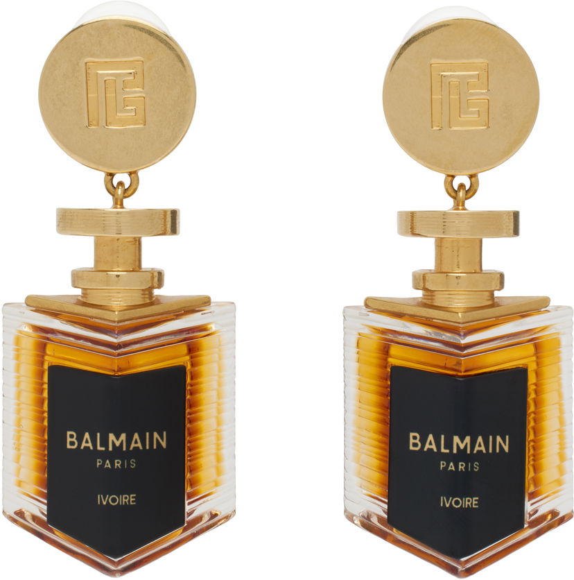 Uhani Balmain Balmain Perfume Clip-on Earrings Kovinski | EN0XI492KBXI