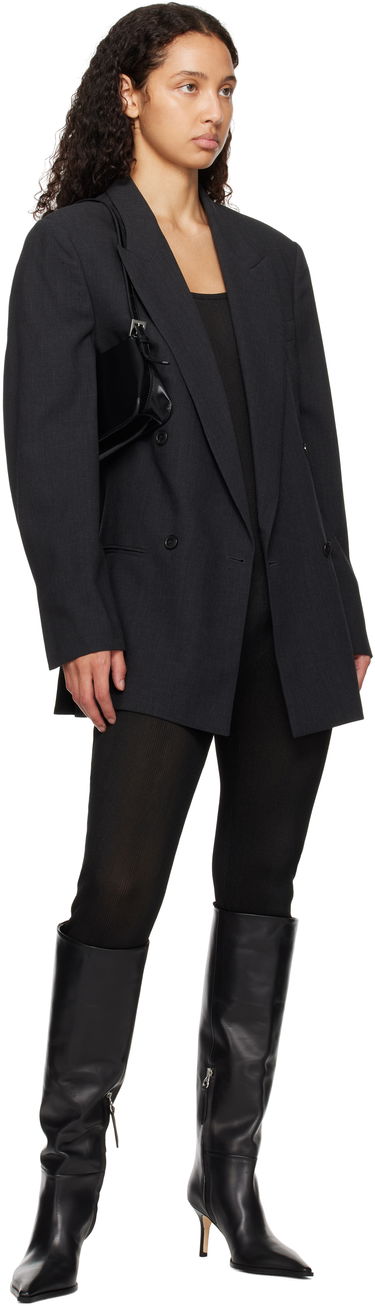 Oblačila Aeyde Aeyde Tula Leather Tall Boots Črna | A11-KB-TULP75ST95-FW24-800-001, 4