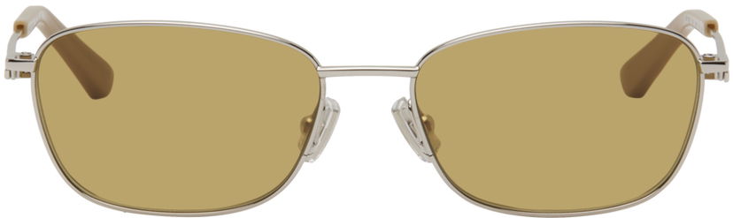 Sončna očala Bottega Veneta Rectangular Sunglasses Siva | BV1300S-004