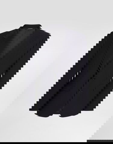 Jakna Dolce & Gabbana Dolce & Gabbana Taormina Single-Breasted Wool Canvas Jacket Mornarica | G2VK7TFURK8B3681, 0