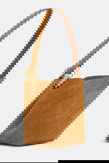 Torbica JW Anderson JW Anderson The Jwa Corner Small Bucket Bag Rjava | HB0740.LA0375, 1