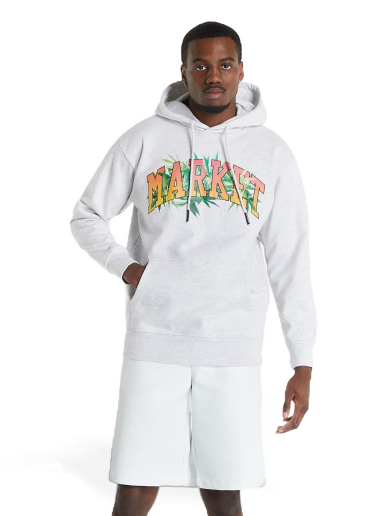 Pulover MARKET Arc Herbal Remedy Hoodie Siva | 397000351