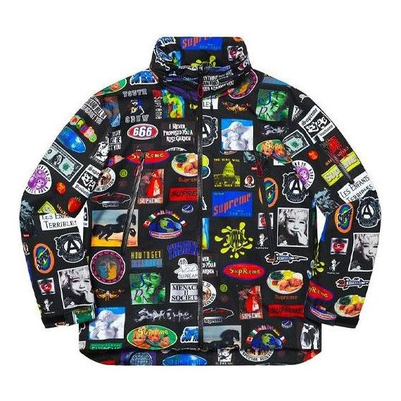 Puhovka Supreme Stickers Shell Jacket Večbarvna | SUP-SS21-421