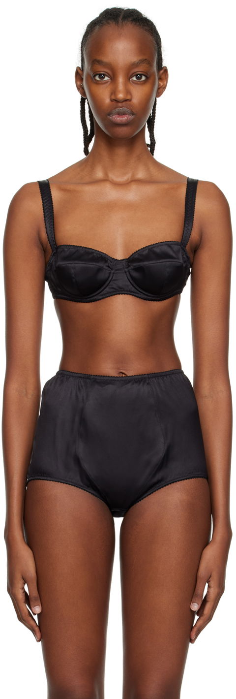Modrček Dolce & Gabbana Black Balconette Bra Črna | O1A12T FUAD8
