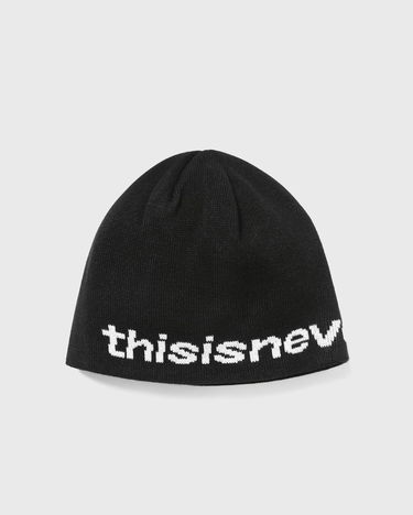 Beanie thisisneverthat Logo No Cuff Beanie Črna | TN243KHWBE03BLK, 0