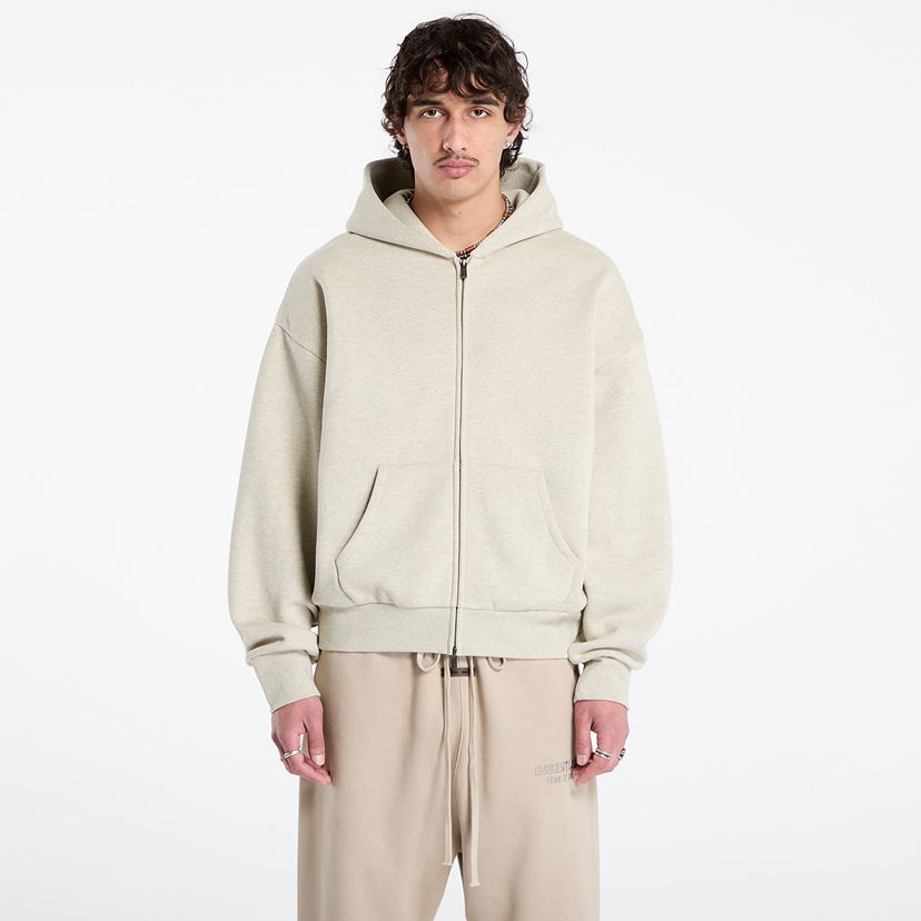 Pulover Fear of God Fear of God Essentials Classic Full Zip Hoodie XXS Bež | 192SP254782F-969
