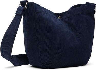 Torba za čez ramo A.P.C. A.P.C. Journal Small Corduroy Satchel Mornarica | PSALI-M67010, 2