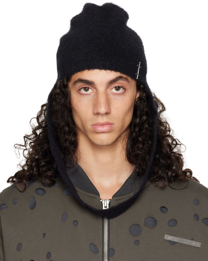 Beanie HELIOT EMIL Obelis Longline Beanie Črna | AW24_16_111_BLK01