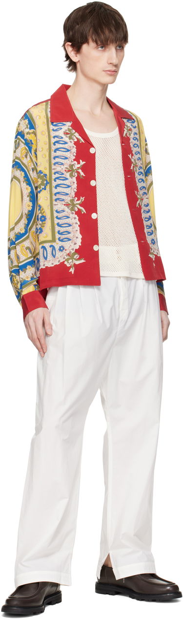 Srajce Bode Bode Bricolage Long Sleeve Shirt Rdeča | MRS25SH001, 3