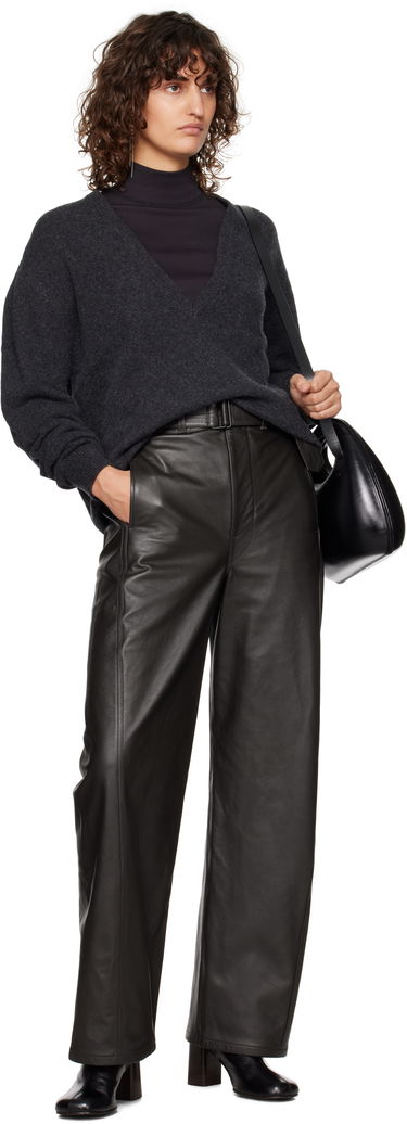 Hlače LEMAIRE Twisted Belted Pants Črna | PA1142 LL0095, 3